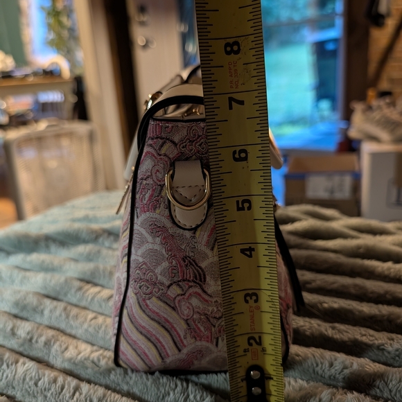 Cream and Pink Satchel Bag - Picture 4 of 10